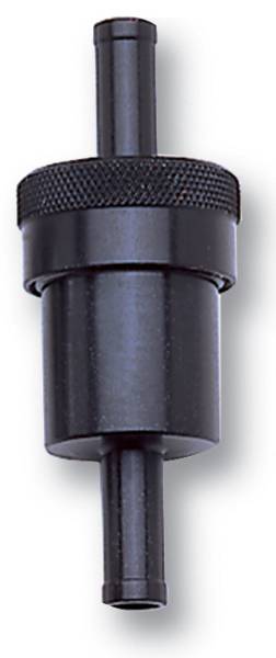 Russell - Russell Performance Black Street Fuel Filter (3in Length 1-1/8in diameter 5/16in inlet/outlet) - 645090