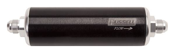 Russell - Russell Performance Black/Silver Anodized Aluminum (8-1/4in Length -8 male inlet/outlet) - 649153