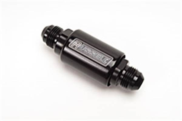 Russell - Russell Performance Black Anodized (3-1/4in Length 1-1/4in dia. -8 male inlet/outlet) - 650103