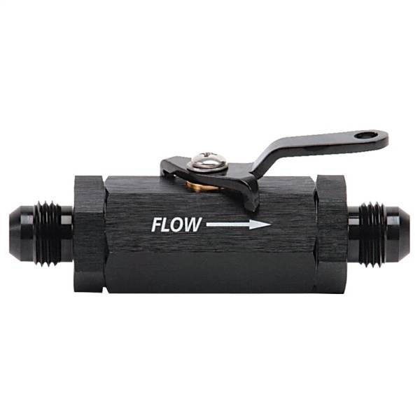 Russell - Russell Performance Shutoff Valve -6 AN Male Black Finish - 650633