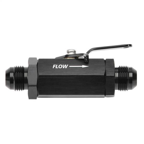 Russell - Russell Performance Shutoff Valve -10 AN Male Black Finish - 650653