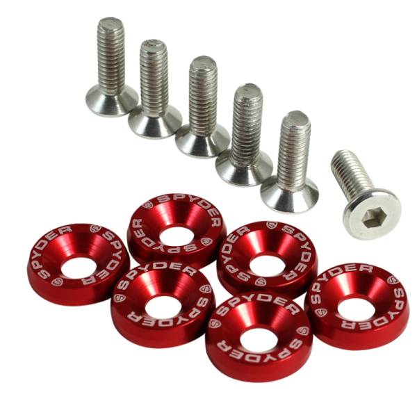 SPYDER - SPYDER Xtune Spyder Washer 6pcs Red ACC-SPWSR-RD - 5063885