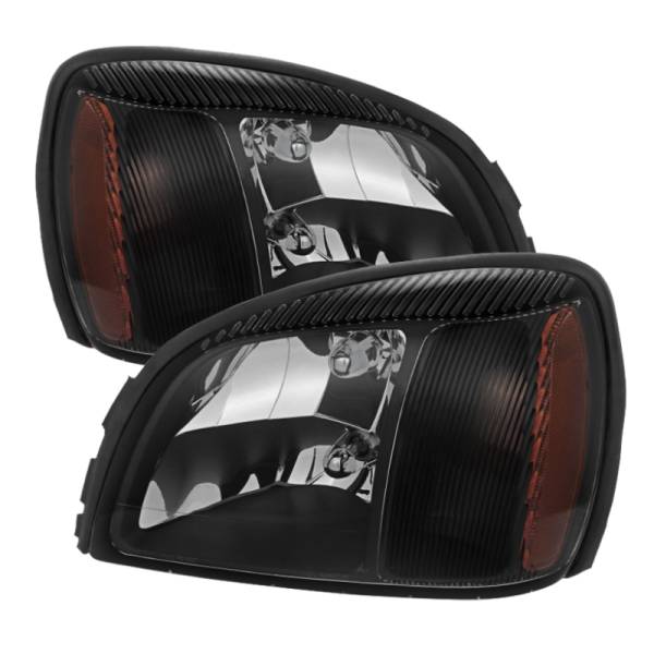 SPYDER - SPYDER Xtune Cadillac Deville 2000-2005 Crystal Headlights Black HD-JH-CADDEV00-AM-BK - 5079824