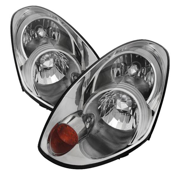 SPYDER - SPYDER Xtune Infiniti G35 05-06 Sedan Crystal Headlights Xenon/Hid Model Only Chrome HD-JH-IG354D-HID-C - 9023910