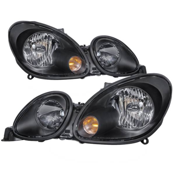 SPYDER - SPYDER Xtune Lexus GS300/GS400/GS430 98-05 Halogen Only Crystal Headlights Black HD-JH-LGS98-BK - 9026911