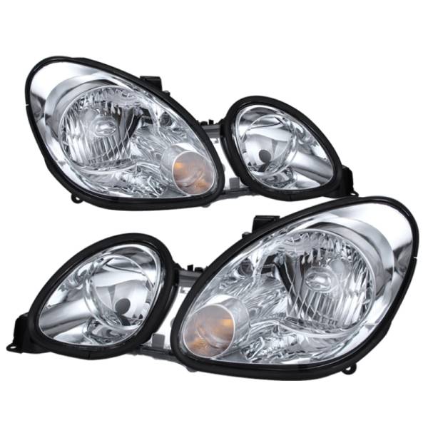 SPYDER - SPYDER Xtune Lexus GS300/GS400/GS430 98-05 Halogen Only Crystal Headlights Chrome HD-JH-LGS98-C - 9026928