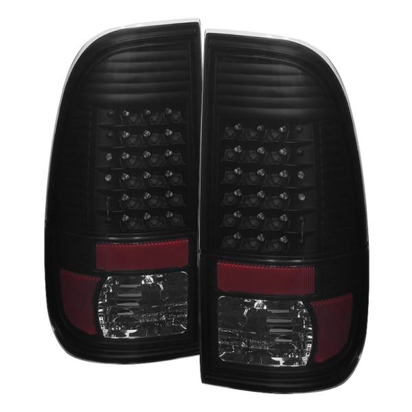 SPYDER - SPYDER Xtune Ford Super Duty 08-15 LED Tail Lights Black Smoke ALT-JH-FS08-LED-BKSM - 9027697