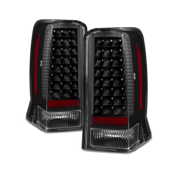 SPYDER - SPYDER Xtune Cadillac Escalade 02-06 ( Not Ext Models ) LED Tail Light Black ALT-JH-CE02-LED-BK - 9028113