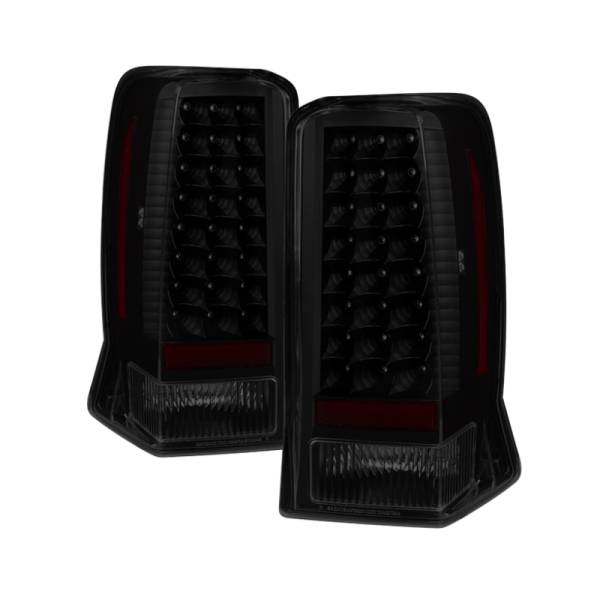 SPYDER - SPYDER Xtune Cadillac Escalade 02-06 LED Tail Light Black Smoked ALT-JH-CE02-LED-BSM - 9028137