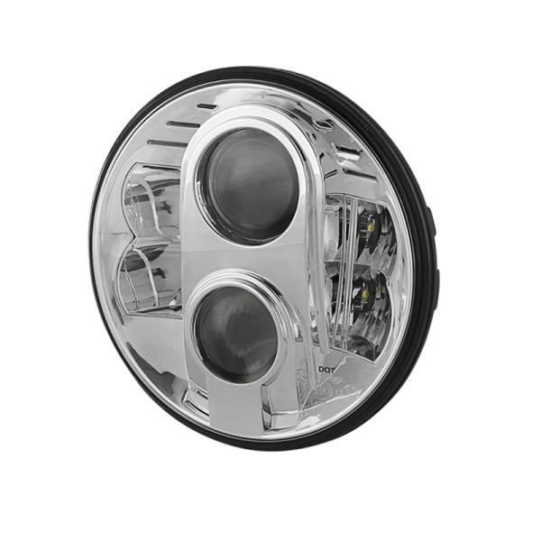 SPYDER - SPYDER Xtune Round SeaLED Beam 7 Inch LED Headlights ( High/Low Beam ) Chrome PRO-JH-7RLED-HL-C - 9028359