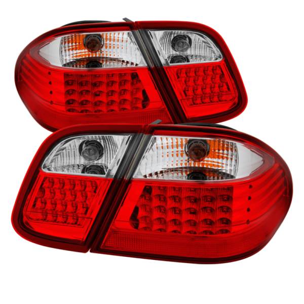SPYDER - SPYDER Xtune Mercdes Benz W208 Clk 98-02 LED Tail Lights Red Clear ALT-JH-MBW20898-LED-RC - 9033209