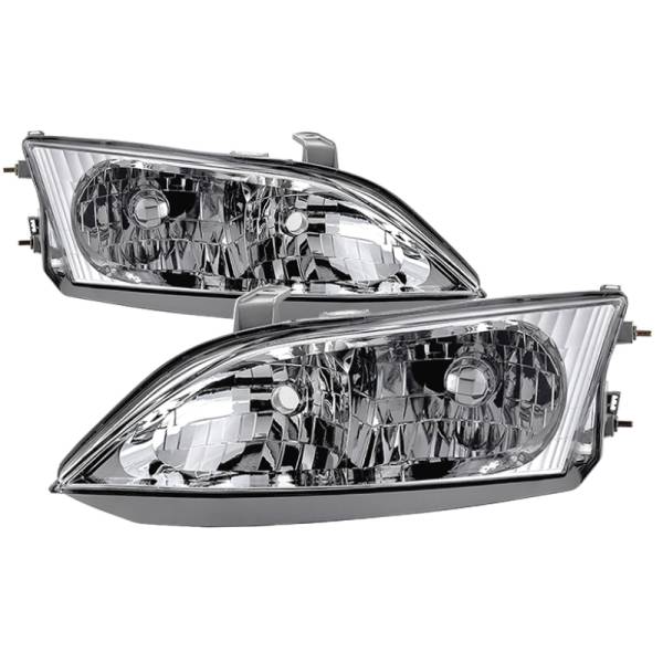 SPYDER - SPYDER xTune Lexus ES300 1997-2001 Halogen Models Only OEM Style Headlights - Chrome140 HD-JH-LES30097-OE - 9035487