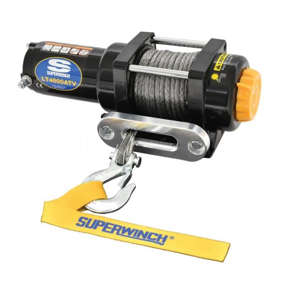 Superwinch - Superwinch 4000 LBS 12V DC 3/16in x 50ft Synthetic Rope LT4000 Winch - 1140230