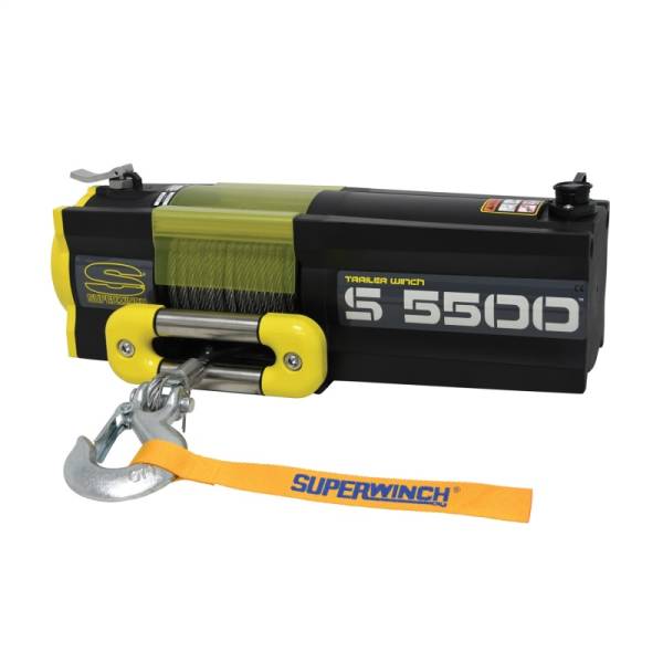Superwinch - Superwinch 5500 LBS 12V DC 7/32in x 60ft Steel Rope S5500 Winch - 1455200