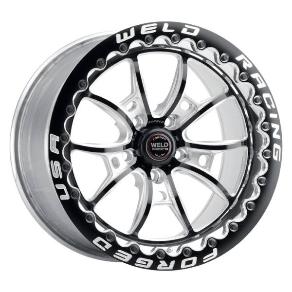 Weld - Weld S80 17x10 / 5x115 BP / 6.7in BS Black Wheel (High Pad) - Black Single Beadlock MT - 80HB7100W67F