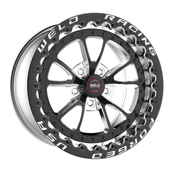 Weld - Weld Full Throttle 1-Piece 17x10 / 5x4.5 in / 8in. BS Black Wheel - Black SBL (Low Pad) - 93LB7100A80F