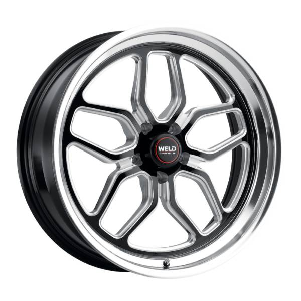 Weld - Weld S107 22X10.5 Laguna 5X115 ET20 BS6.5 Gloss Black MIL Dia 71.5 - S10720590P20