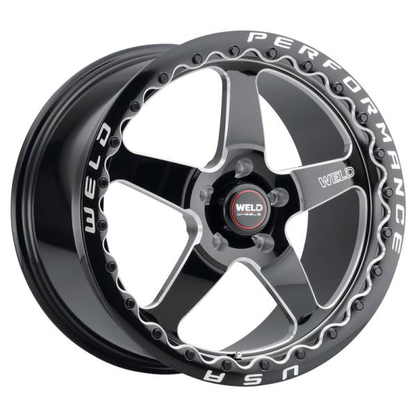 Weld - Weld S904 17x10 Ventura Bead Lock 5x120 ET42 BS7.15 Gloss BLK MIL DIA 78.1 - S90470022P42