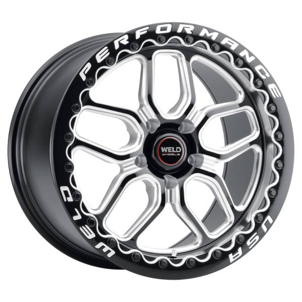 Weld - Weld Racing 17x10 Laguna Bead Lock 5x114.3 ET50 BS7.50 Gloss BLK MIL DIA 78.1 - S90770067P50