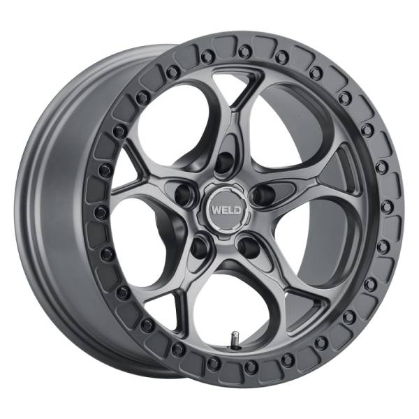 Weld - Weld Off-Road W107 17X9.0 Ledge 5X127 ET-12 BS4.50 Satin Gun Satin Black 71.5 - W10779075450