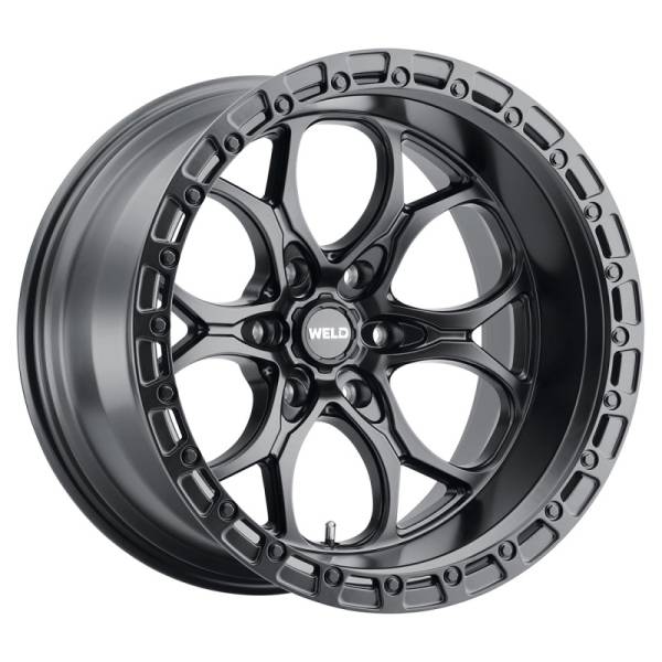 Weld - Weld Off-Road W108 20X10 Ledge 6X135 ET-18 BS4.75 Satin Black / Black Ring 87.1 - W10800089475