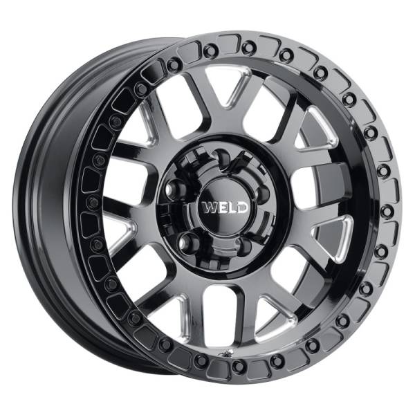 Weld - Weld Off-Road W902 17X9.0 Cinch Beadlock 5X127 5X139.7 ET-12 BS4.50 Gloss Black MIL 87.1 - W90279057450