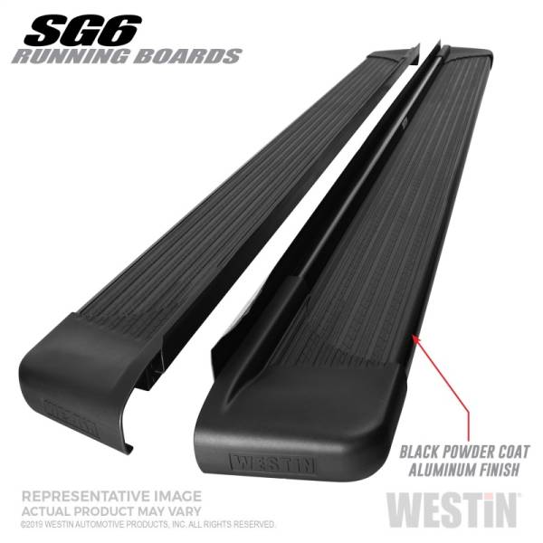 Westin - Westin SG6 Black Aluminum Running Boards 79 in - 27-64735