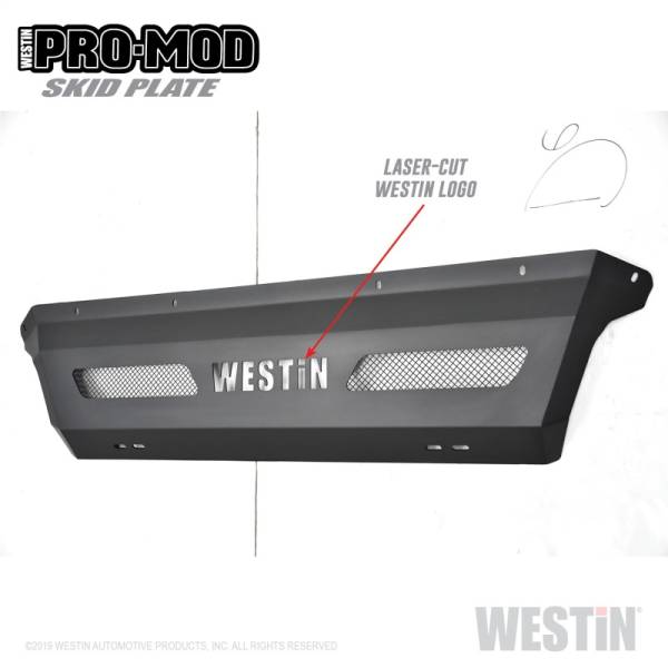 Westin - Westin 11-16 Ford F-250/350/450/550 Pro-Mod Skid Plate - Tex. Blk - 58-71205