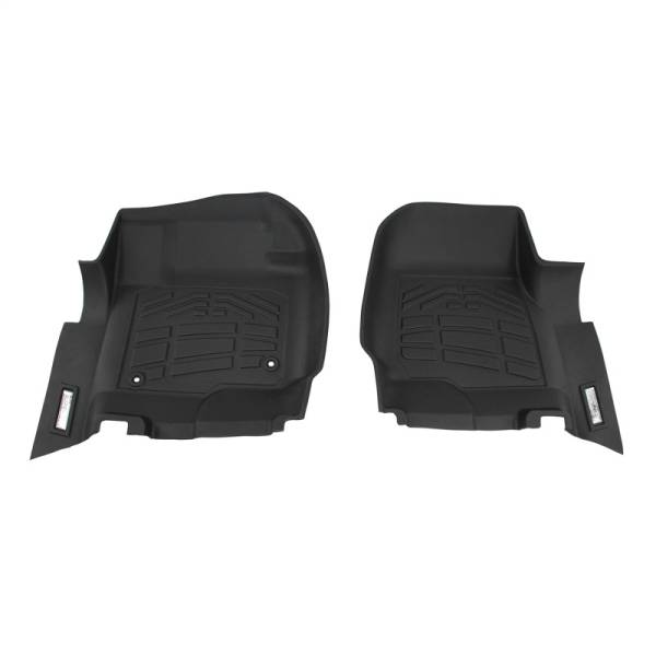 Westin - Westin 2017-2018 Ford Super Duty Regular/Super/Crew Cab Wade Sure-Fit Floor Liners Front - Black - 72-110084