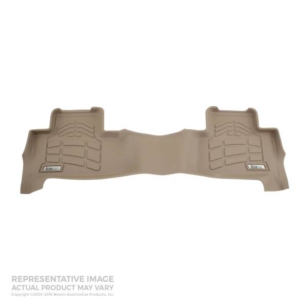 Westin - Westin 2011-2016 Ford Super Duty Crew Cab Wade Sure-Fit Floor Liners 2nd Row - Tan - 72-132038