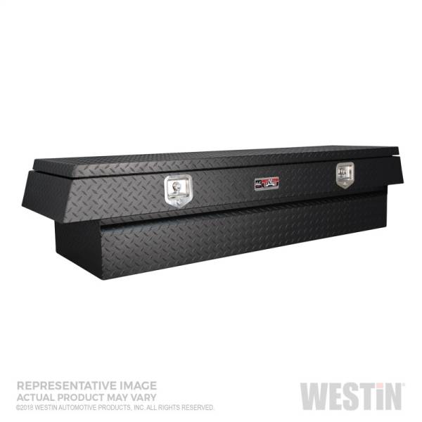 Westin - Westin/Brute V Shape Goose Neck 5th Wheel 57in Tailgate Box 1 Drawer/2 Swing Doors - Textured Black - 80-RB257D-BT