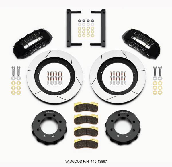 Wilwood - Wilwood TX6R Front Kit 16.00in Black 2005-2012 Ford F250/F350 4WD - 140-13867