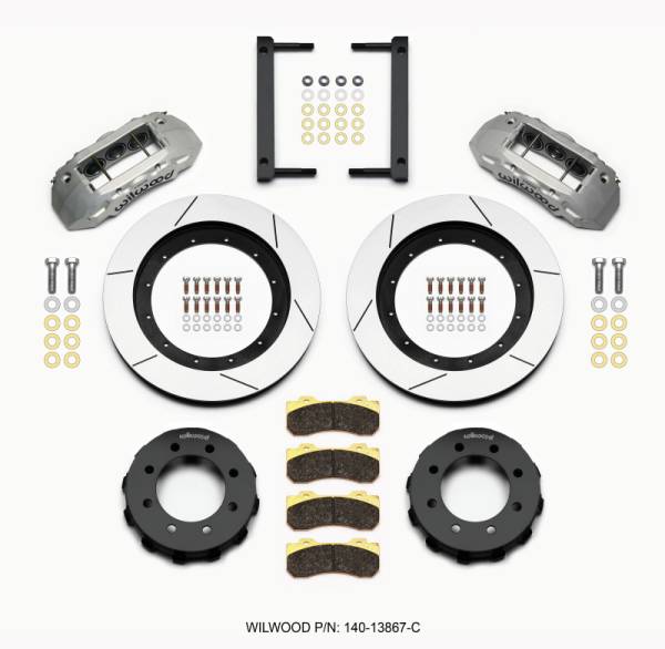 Wilwood - Wilwood TX6R Front Kit 16.00in Clear Ano 2005-2012 Ford F250/F350 4WD - 140-13867-C