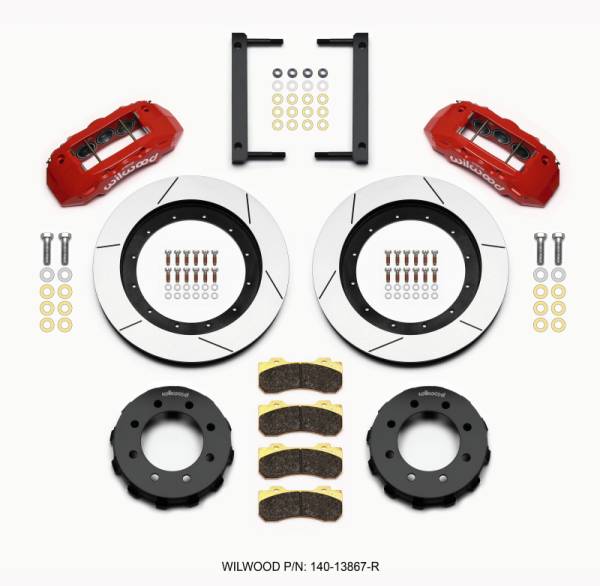 Wilwood - Wilwood TX6R Front Kit 16.00in Red 2005-2012 Ford F250/F350 4WD - 140-13867-R