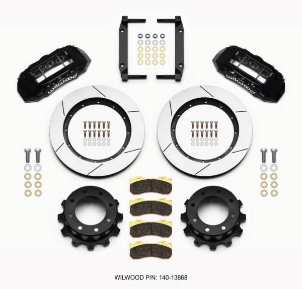 Wilwood - Wilwood TX6R Rear Kit 15.50in Black 2005-2012 Ford F250/F350 4WD - 140-13868