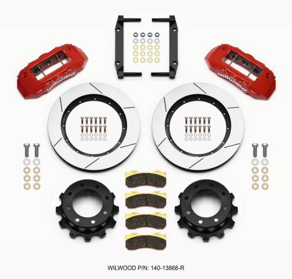 Wilwood - Wilwood TX6R Rear Kit 15.50in Red 2005-2012 Ford F250/F350 4WD - 140-13868-R