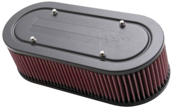 K&N Engineering - K&N Engineering Custom Oval Racing Assembly Red 11.96in Inside Length / 5.22in Inside Width / 3.25in Filter H - 56-1770-2