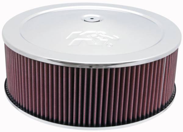 K&N Engineering - K&N Engineering Round Air Filter Assembly 5.25in ID / 5in Height / 5.125in Neck Flange / 1 1/4in Drop Base - 60-1300