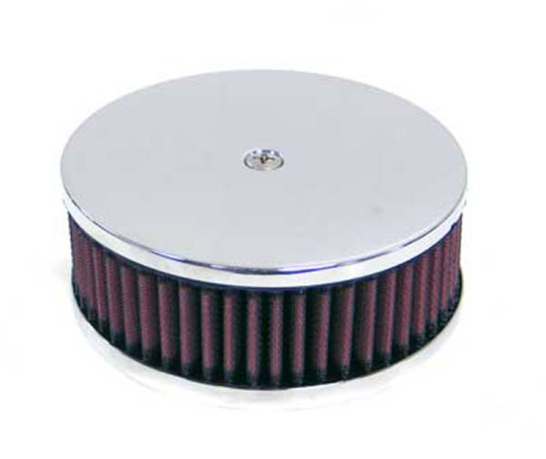 K&N Engineering - K&N Engineering Round Air Filter Assembly 3-1/16in Flange / 5-3/8in OD / 3in Height / 1in VS - 60-1340