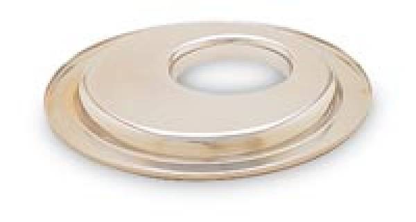 K&N Engineering - K&N Engineering Metal Base Plate 14in OD 5-1/8in Flange Chrome Finish - 85-3540