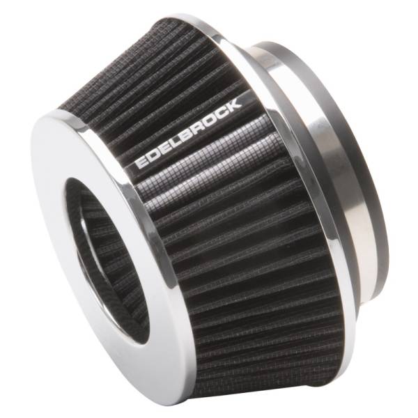 Edelbrock - Edelbrock Air Filter Pro-Flo Series Conical 3 7In Tall Black/Chrome - 43610