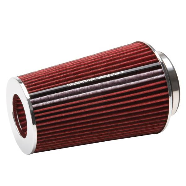 Edelbrock - Edelbrock Air Filter Pro-Flo Series Conical 10In Tall Red/Chrome - 43691