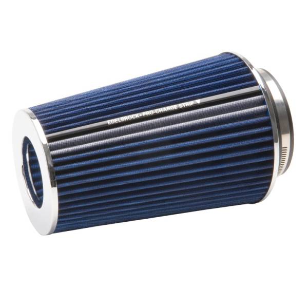 Edelbrock - Edelbrock Air Filter Pro-Flo Series Conical 10In Tall Blue/Chrome - 43693