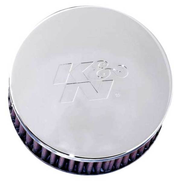 K&N Engineering - K&N Engineering Universal Chrome Filter 2.438in Flange ID x 5.125in OD x 2in H - RC-0850