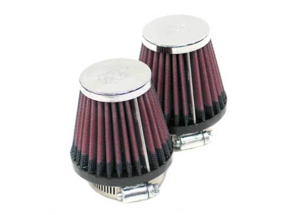 K&N Engineering - K&N Engineering Universal Chrome Filter 2.25in Flange / 3.5in Base / 2in Top / 4in Height - 2 Per Box - RC-1252