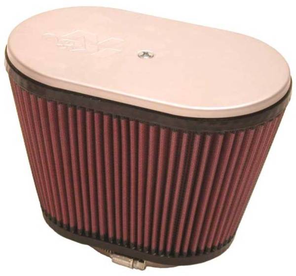 K&N Engineering - K&N Engineering Universal Air Filter-Dual Flange Oval Style 2.25in Flange ID x 9in OS L x 5.5in OS W x 6.25in H - RD-4400