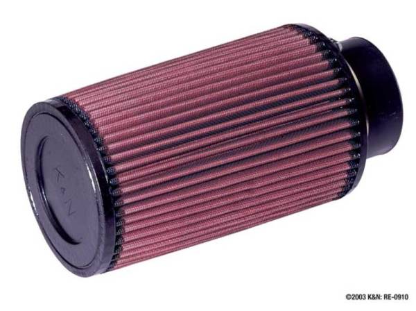 K&N Engineering - K&N Engineering Universal Rubber Filter 3inch FLG / 5inch OD-B / 4-5/8inch OD-T / 8inch H - RE-0910