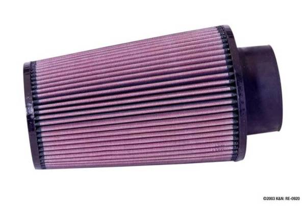 K&N Engineering - K&N Engineering Universal Rubber Filter 3 1/2inch ID FLG / 6inch Base / 4-5/8inch Top / 9inch Height - RE-0920