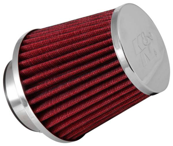 K&N Engineering - K&N Engineering Universal Chrome Filter 2 3/4in FLG / 4 1/2in Bottom / 4 1/2in Height - RG-1003RD-L