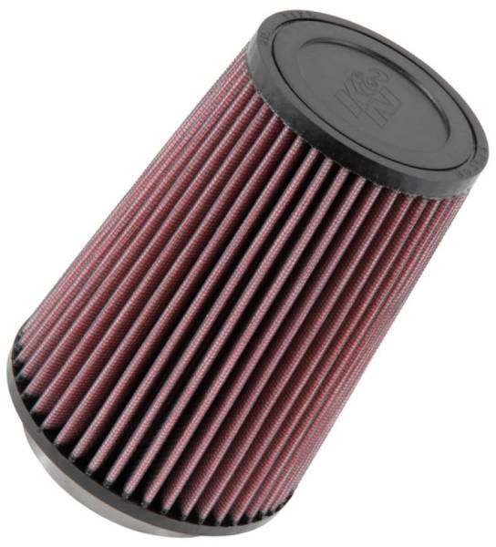 K&N Engineering - K&N Engineering Universal Rubber Filter Round Tprd 3.313in Flange ID x 4.75in Base OD x 3.5in Top OD x 6.5in H - RU-2710